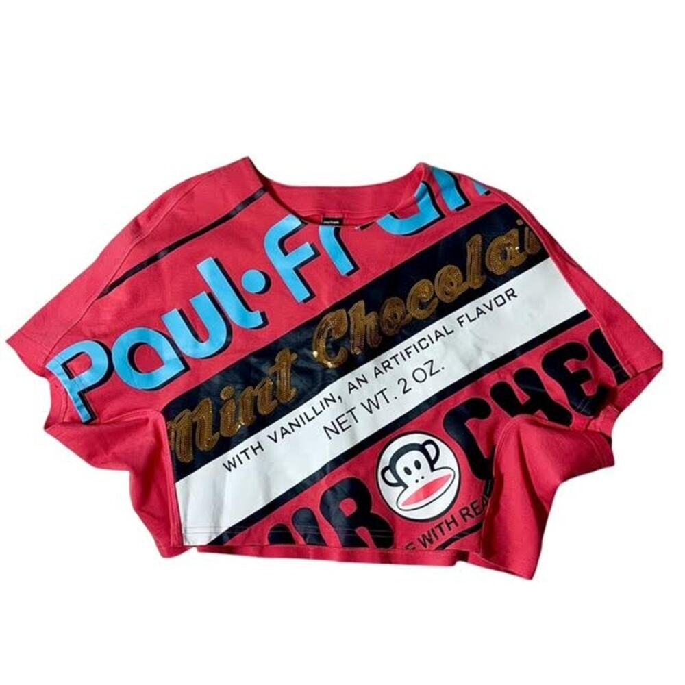 PAUL FRANK RARE VINTAGE Y2K ERA STREETWEAR CROP SHIRT SIZE LARGE